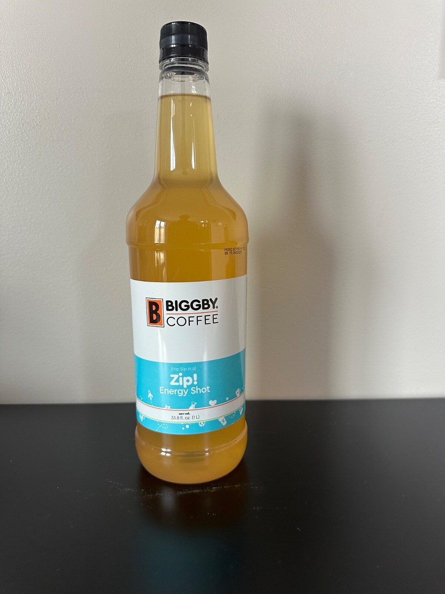 BIGGBY COFFEE ZIP! ENERGY SHOT SYRUP UNOPENED BRAND NEW 33.8 OZ | eBay