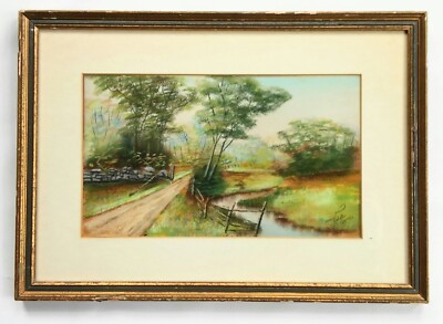 VINTAGE MAINE COUNTRY LANDSCAPE~KETCHUM'S KORNER~PAINTING~SIGNED KIMBALL-LOOK !