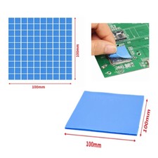 CPU GPU Thermal Pad 6.0 W/mK 100 100 1.0mm Heatsink Cooling ConductiveSilicone