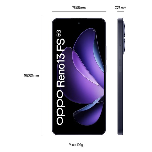 Cellulare Smartphone OPPO Reno 13FS 5G 6.67" 12+512GB Luminous Blue - Photo 6/7