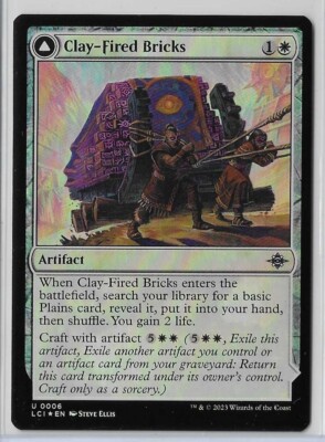 MTG Clay-Fired Bricks FOIL Lost Caverns of Ixalan (LCI) Uncommon