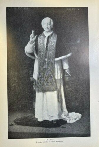 1903 Vintage Zeitschrift Illustration Papst Leo XIII - Bild 2 von 2