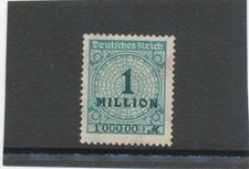 DEUTSCHES REICH 1923, 1 Millionen postfrischer MEHRFACH-ABART