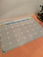 Magnetic Dry Erase Fridge Calendar Blank Monthly Reusable Whiteboard Planner