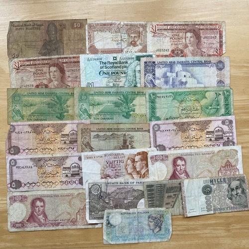 Job Lot Of 20 Different UNC Banknotes From Around The World – World Currency Collection