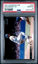 Ken Griffey Jr. - 2021 Stadium Club Black Foil #223  PSA 10