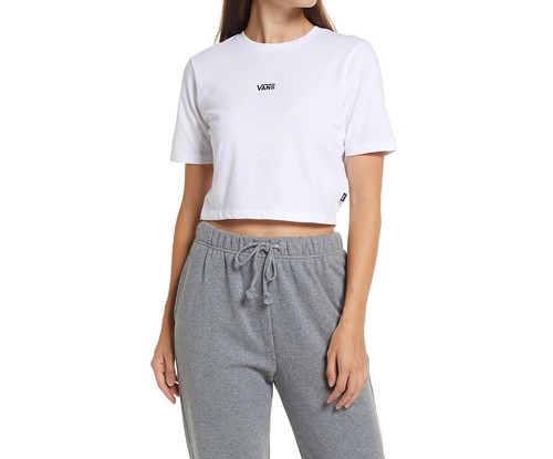 Vans Vans Flying V Crop Crew Sport Womens Active Shirts & Tees Size S, Color: