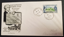 Saint Christopher, Nevis, Anguilla nice 1957 Alexander Hamilton FDC
