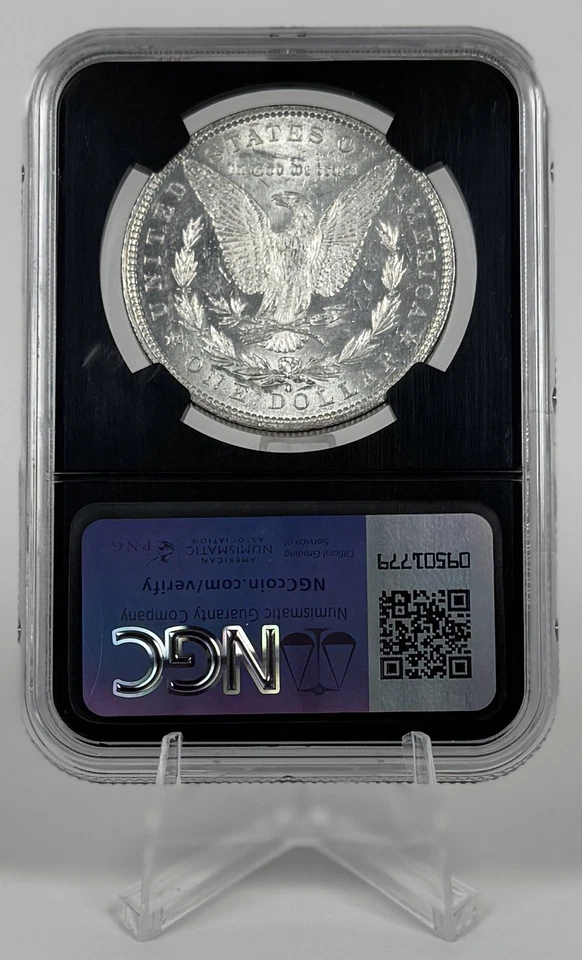 1881-O Morgan Silver Dollar NGC BU Original Bag Fragment VAM 1D Pummeled Eye - Image 3 of 4
