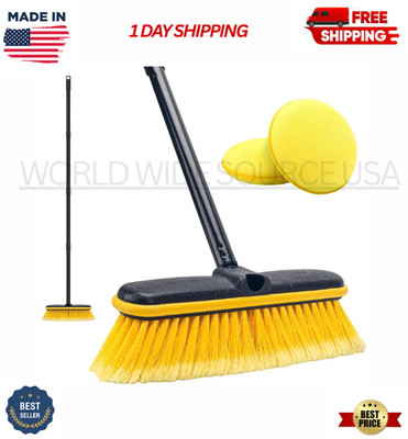 Car Wash Brush with Long Handle 55'' Vehicles Exterior Washing Supplies Soft ...