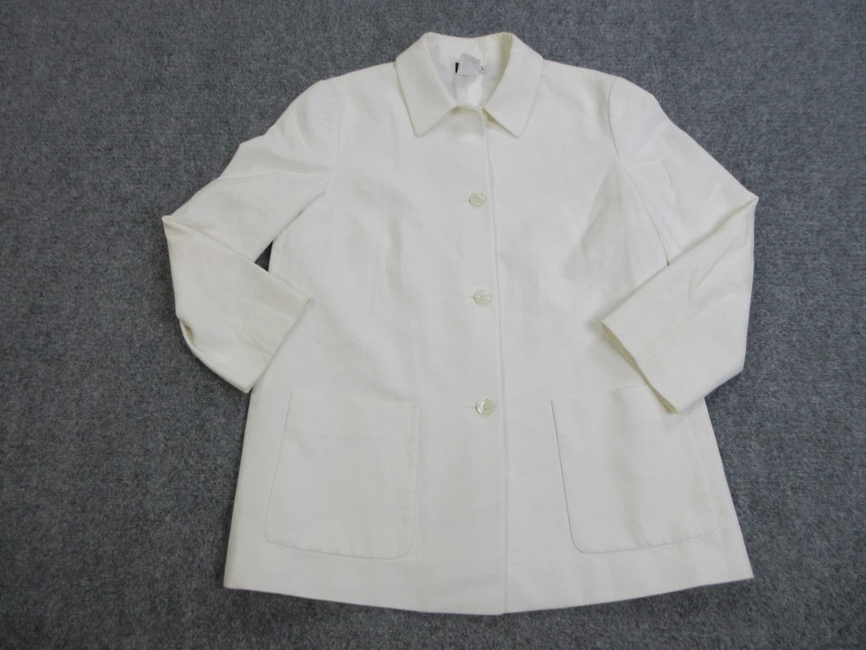 Traje Pantalón KORS Michael Kors 2 Piezas Mujer 10 Blanco Texturizado Hecho en Italia Foto 2 de 4