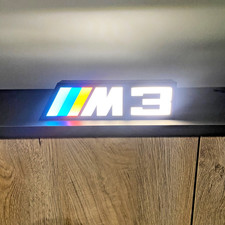 BMW M3 LOGO LED Light Box Sign Lightbox Garage Tool Wall Decor USB