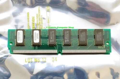 Toshiba THM361020S-80 4MB 80ns 72-pin SIMM parity FPM RAM