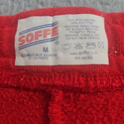 VTG 80s Sweatpants Size M Cropped U Of Louisville Cardinals Made in USA Red - Picture 5 of 8