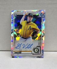 GUS VARLAND 2020 Bowman Chrome ATOMIC REFRACTOR ~ A's 1st RC AUTO /100