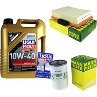 Mann Inspektionspaket 5L Liqui Moly 10W-40 FüR Ford Escort VII 1.6 16V