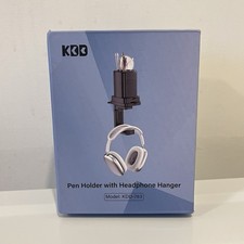 KDD 3 in 1 Headphone Hanger with Cup Holder - Rotatable Headset Hook Desk cord