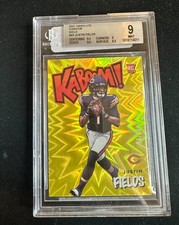 2021 PANINI ABSOLUTE KABOOM! GOLD #K43 JUSTIN FIELDS /10 BGS 9