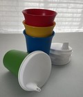 NEW Tupperware 7 oz  Bell Tumblers Set of 4 with Sipper Seals Primary Colors — photo 6