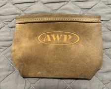 Vintage AWP Suede Leather Pouch Bag Made In M...
