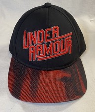 Under Armour Youth Hat Cap Fitted Spell Out One Size Small/Medium Black