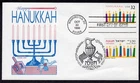 1996 Joint USA/Israel Hanukkah Stamp (3118/1289) - GAMM DUAL FDC TH334