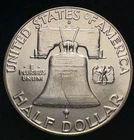 1963 (D) Franklin Half Dollar Uncirculated 90% Silver 50C US Coin
