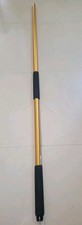 NEW  AFTCO 6  gold flying Gaff Handle Anodized Aluminum 6  HANDLE BLACK GRIP  