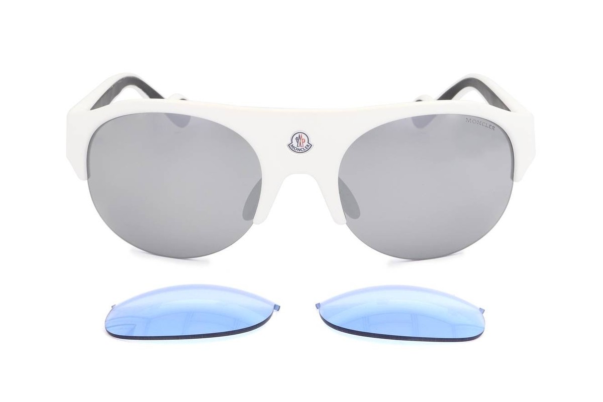 Moncler ML0050 21C WHITE 60/20/135 Unisex Sunglasses | eBay
