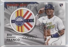 2022 Topps Series 1 City Flag Commemorative Relics Wander Franco Patch 0nr3