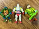 Vintage TMNT Android Body Krang 5", Cave Turtle Leo & Sergeant Banana Playmates