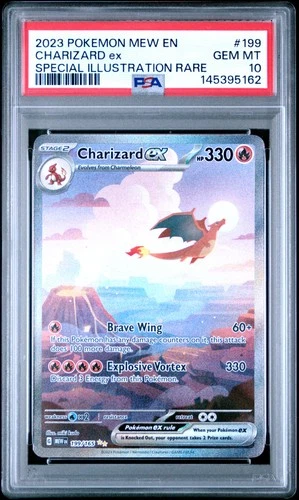 Charizard EX 199/165 Special Illustration Rare 151 Pokemon PSA 10 *162