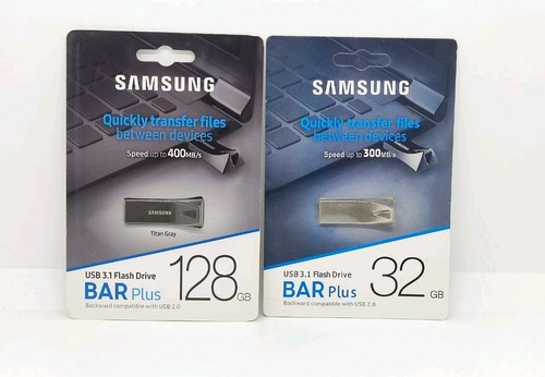 Samsung 128GB + 32GB USB 3.1 Bar Plus Flash Memory Drive Stick 300MB/s - 第 1/2 張圖片