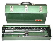 Vintage S-K Wayne 19-inch Tool Box Tray Socket Set Ratchet Breaker Bar Extension