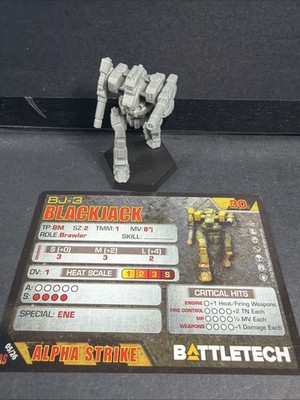 BattleTech Miniature: blackjack Bj-3 #a9 Alpha Strike