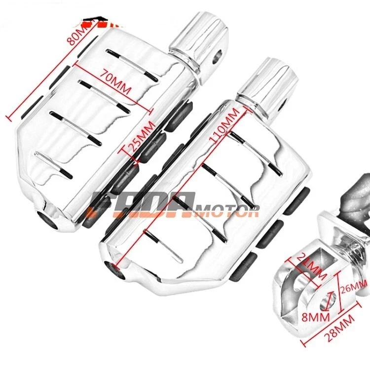 Reposapiés delanteros para Suzuki GSXR600 GSXR750 00-15 GSXR1000 01-15 D098 Foto 3 de 4