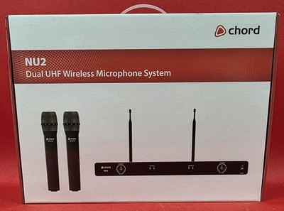 CHORD NU2-H DUAL UHF KABELLOSES MIKROFON 863,8 MHz + 864,8 MHz HANDHELD-Mikrofon