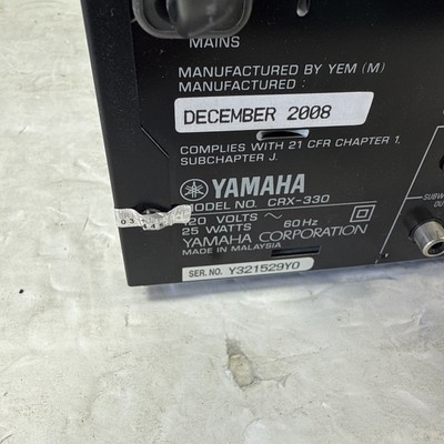 ⚠️BAD CD⚠️ Yamaha CRX-330 Shelf Stereo CD, iPOD, RADIO & USB