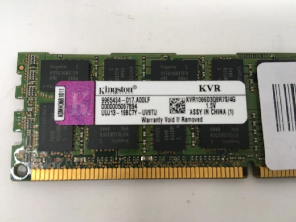Kingston PC3-8500 4 GB DIMM 1066 MHz DDR3 SDRAM Memory (KVR1066D3Q8R7S/4G) - Image 3 of 4
