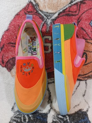 New Adidas Nizza Love Unites Slip On Adidas Nizza Slip-on Pride Pack Love Unites | eBay main image 2
