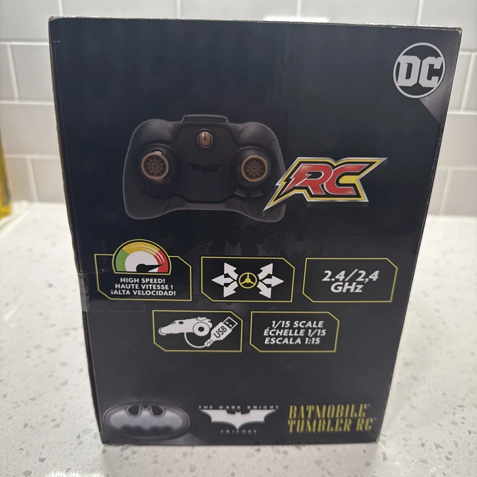 DC Batman Batimóvil Vaso RC Control Remoto Coche por Spinmaster Nuevo, Sellado Foto 3 de 4