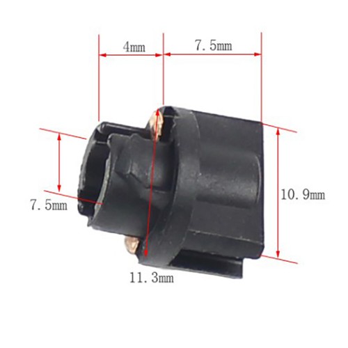 5PCS Signal Lamp T5 Led Twist Socket Instrument Panel Cluster Socket Lamp Hol=s=