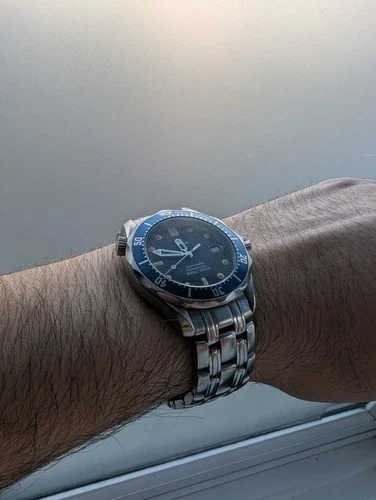 OMEGA 1995 1996 Seamaster SMP 300m Mid-Size Goldeneye Quartz 36mm Watch 2561.80