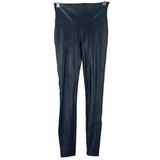 Spanx Women's Athleisure Solid Black Minimalist Leggings Office Siren Size Small