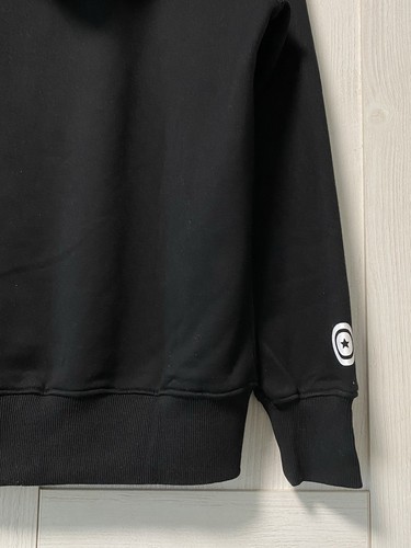 FELPA CON CAPPUCCIO UOMO BAPE DOUBLE SHARK FULL ZIP A BATHING APE NERA x VERDE MIMETICA TAGLIA XL - Foto 16 di 24