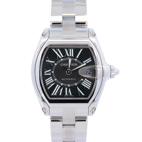 Cartier Roadster 37mm Black Dial Watch Ref# W62041V3