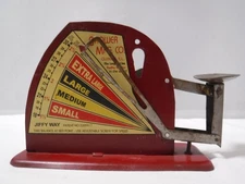 Brower Mfg. Co. JIFFY WAY, Quincy, IL, Rustic Vintage Tin Poultry Egg Scale