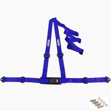 Tenzo-R Sport Hosentr&auml;ger Gurt Sicherheitsgurt 3 Punkt Blau E-Pr&uuml;fzeichen