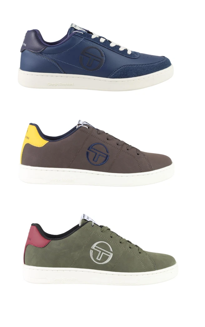 Sergio Tacchini VIAREGGIO Scarpe Uomo In Tela | Sneakers Basse Stringate, Look Casual E Sportivo, Taglie 40-46