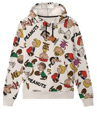Snoopy Peanuts Hoodie Hybrid All Over Print Fleece Hoodie Medium NWT MSRP 50